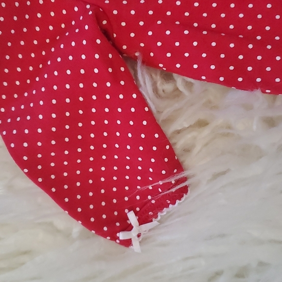 Little Me Red & White Christmas Bodysuit - 3M (EUC) - Picture 5 of 7